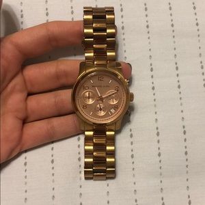 Rose gold Michael Kors watch